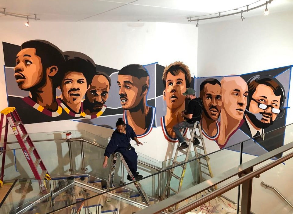 Cleveland Cavaliers Legends Team Shop Mural
