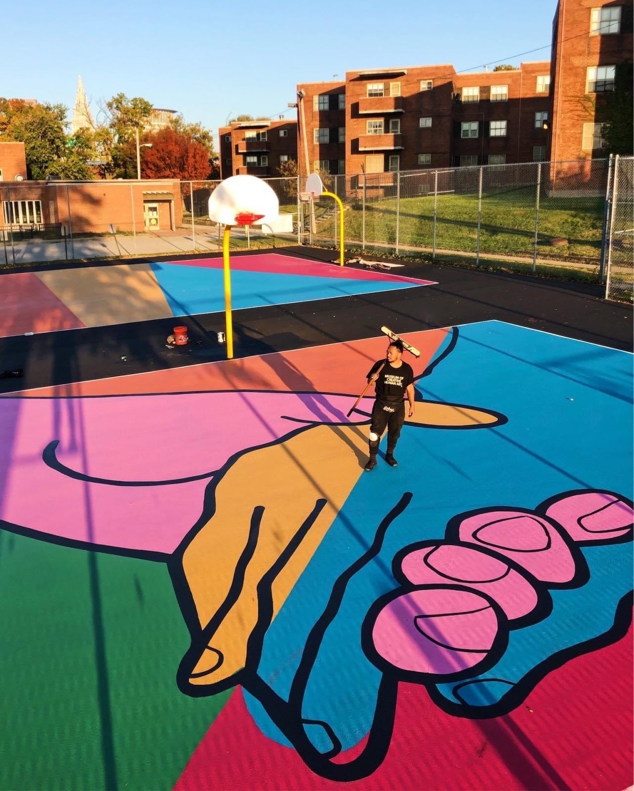 Helping Hands Mural for Lakeview Terrace