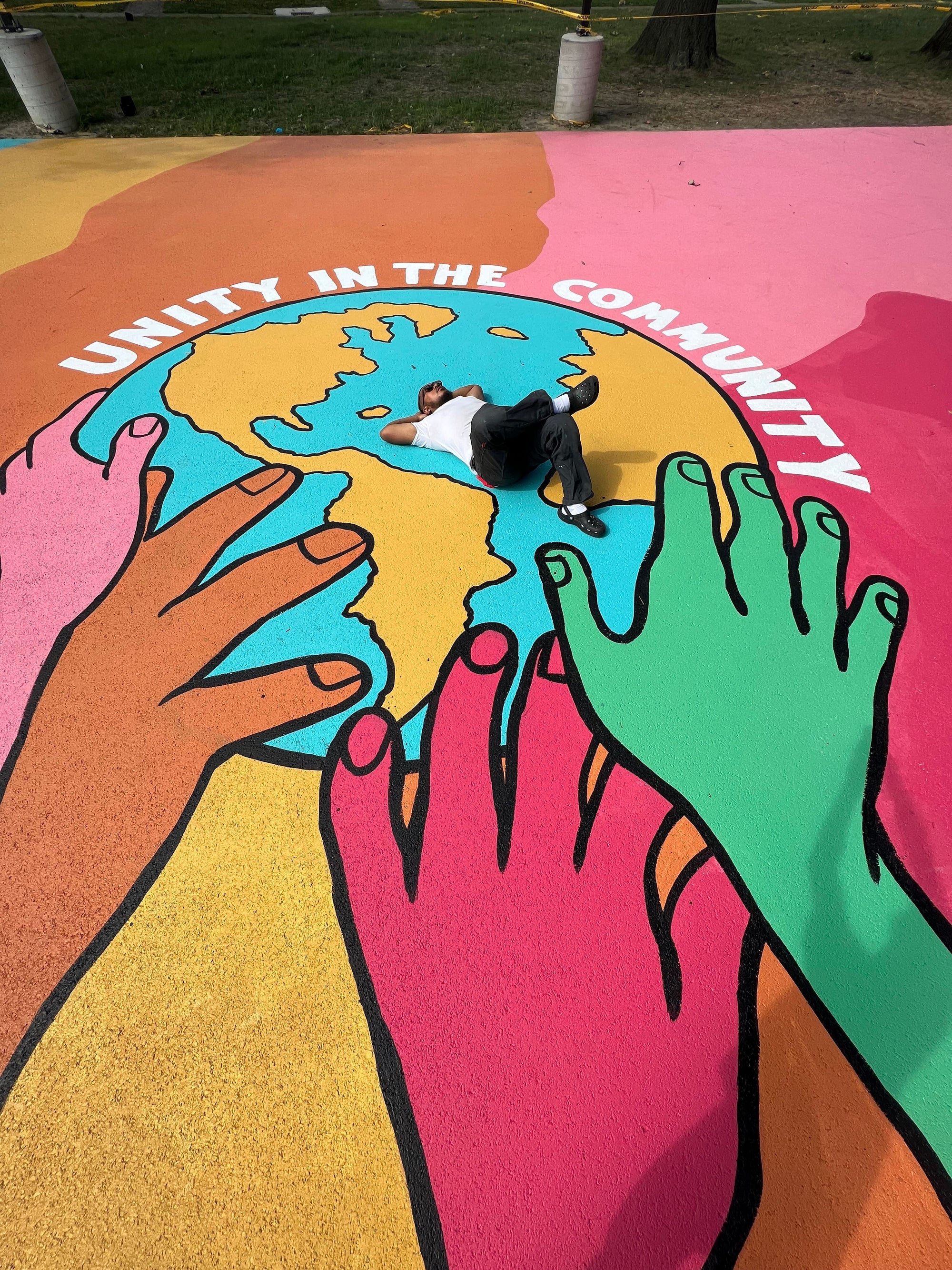 Unity in the Community Court Mural for Riverside Park