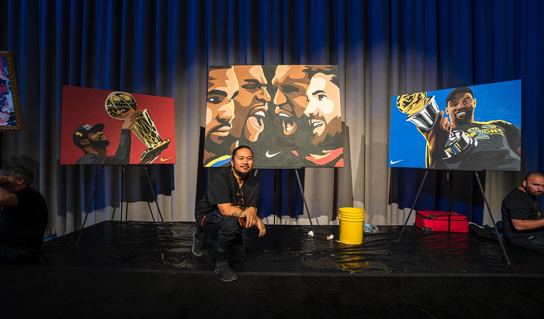 Nike 2017 NBA Finals Live Paintings
