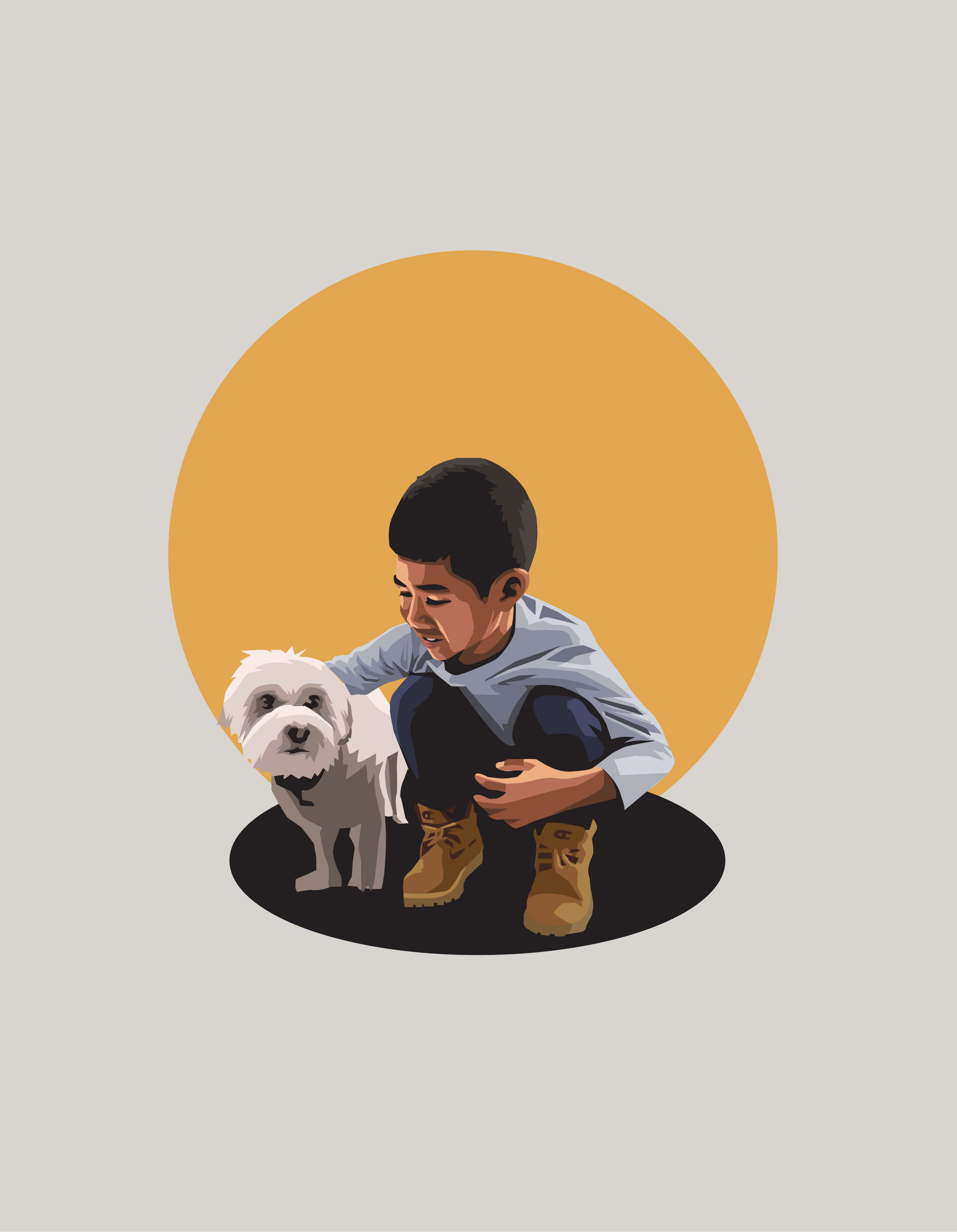 Kid and Pet Portrait