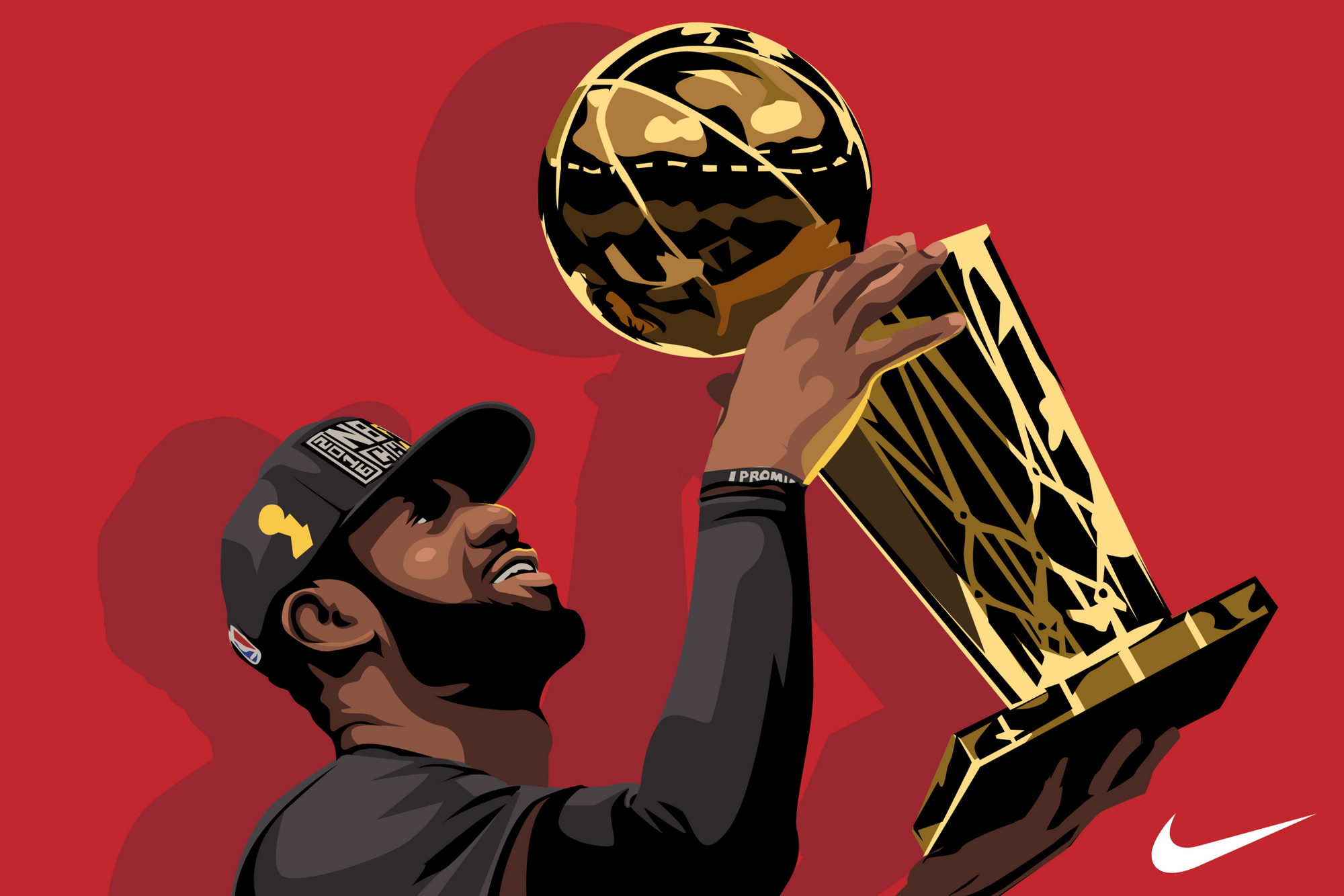 LeBron James Portrait for Nike