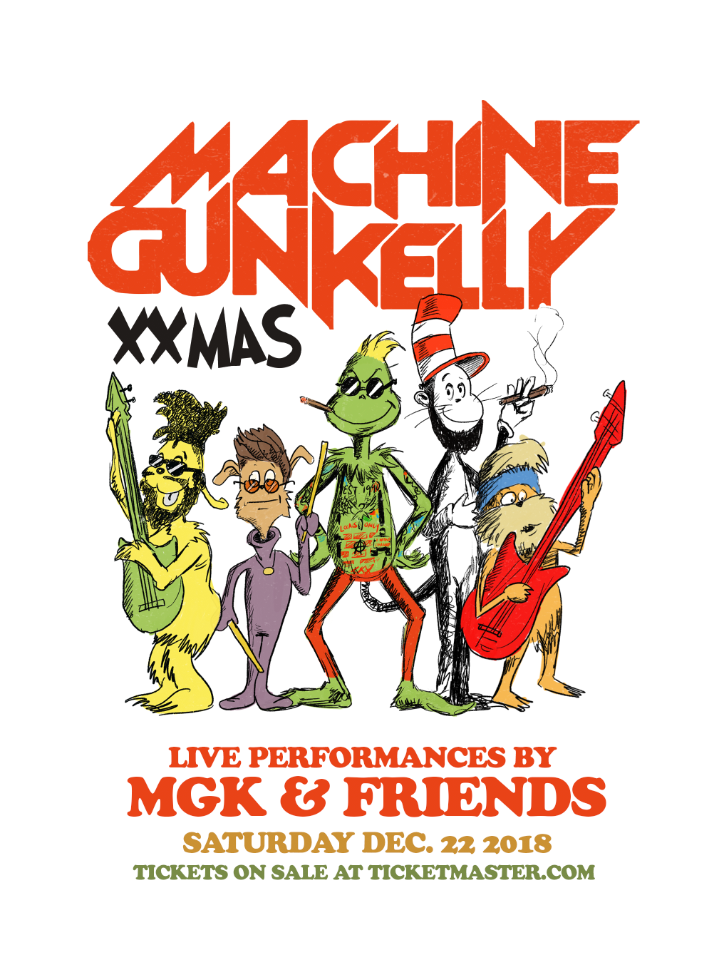 Machine Gun Kelly XXMas flyer