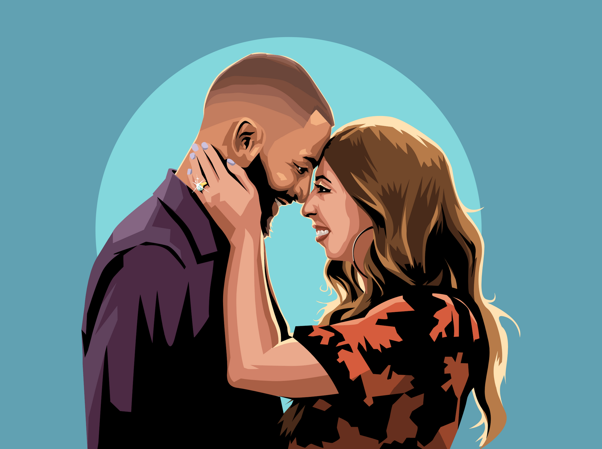 Couple Engagement Portrait