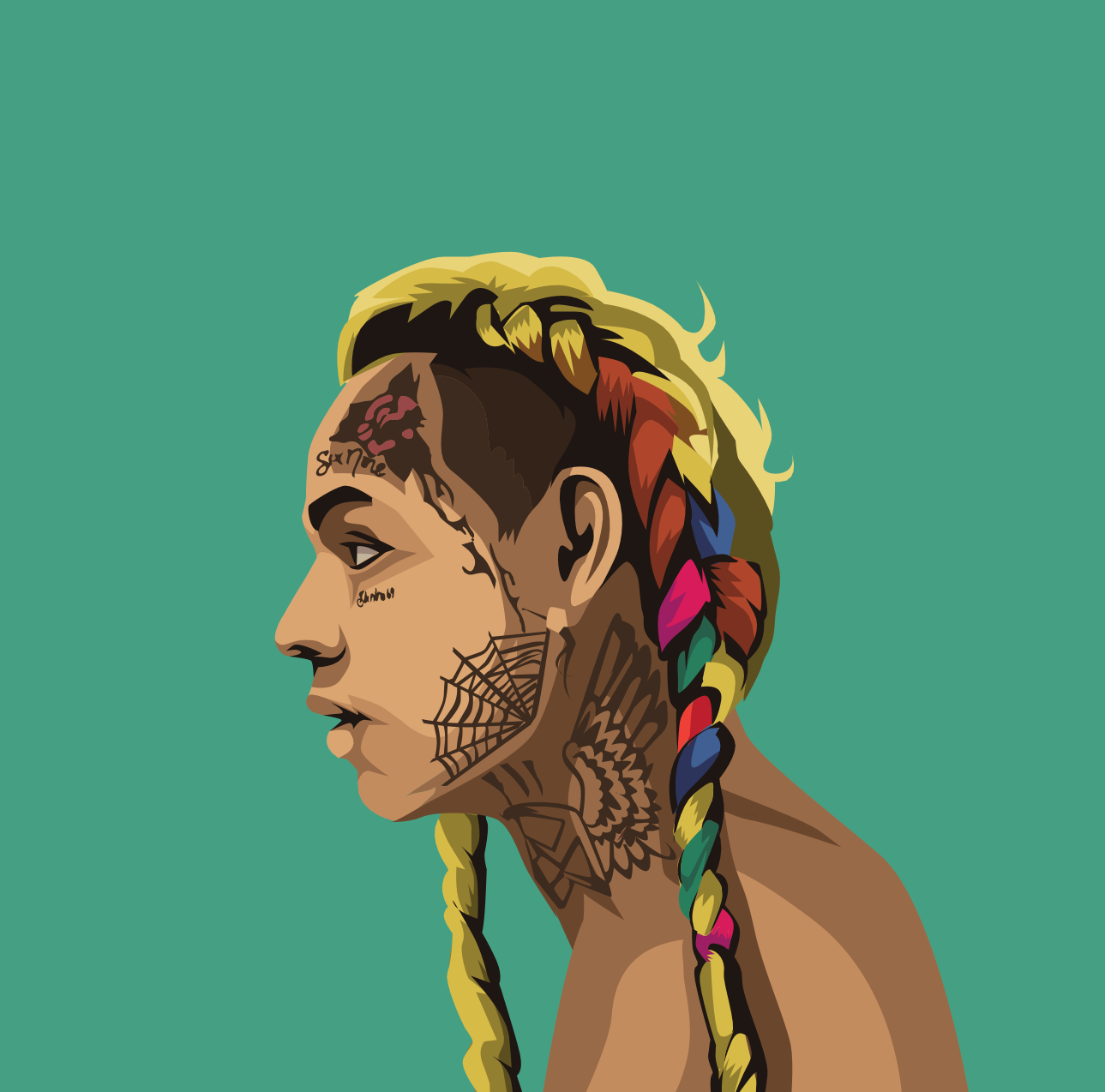 6ix9ine Portrait