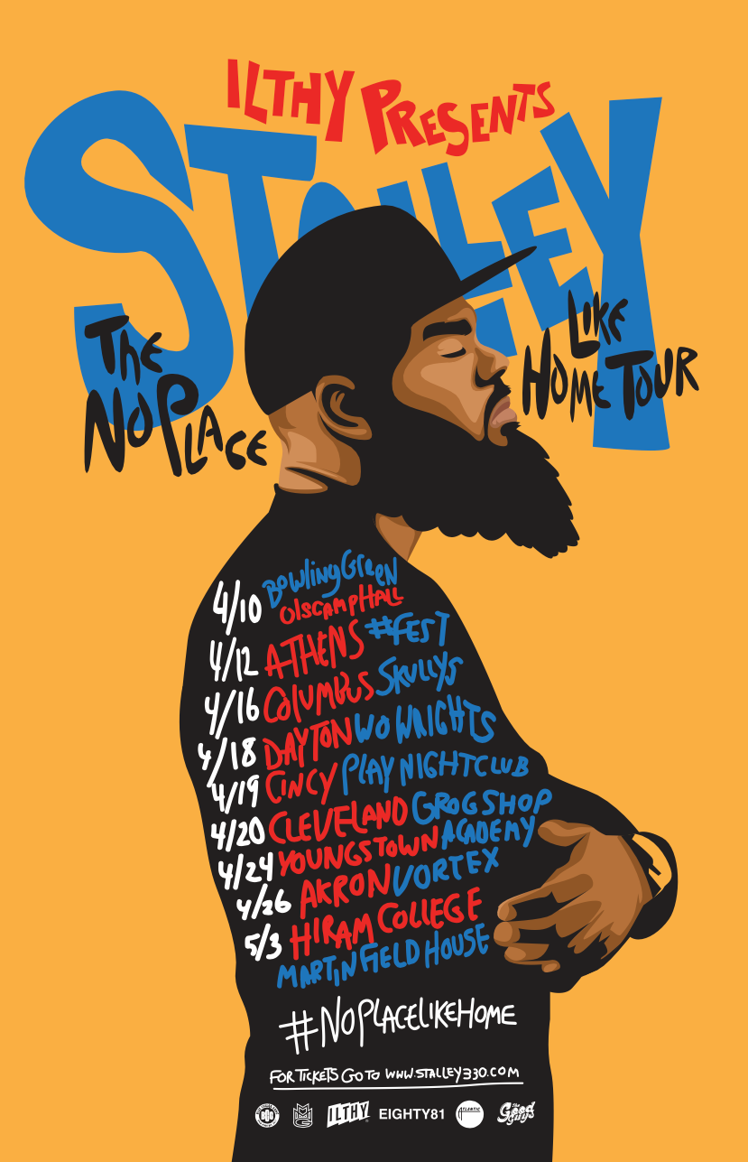 Stalley No Place Like Home Tour poster art