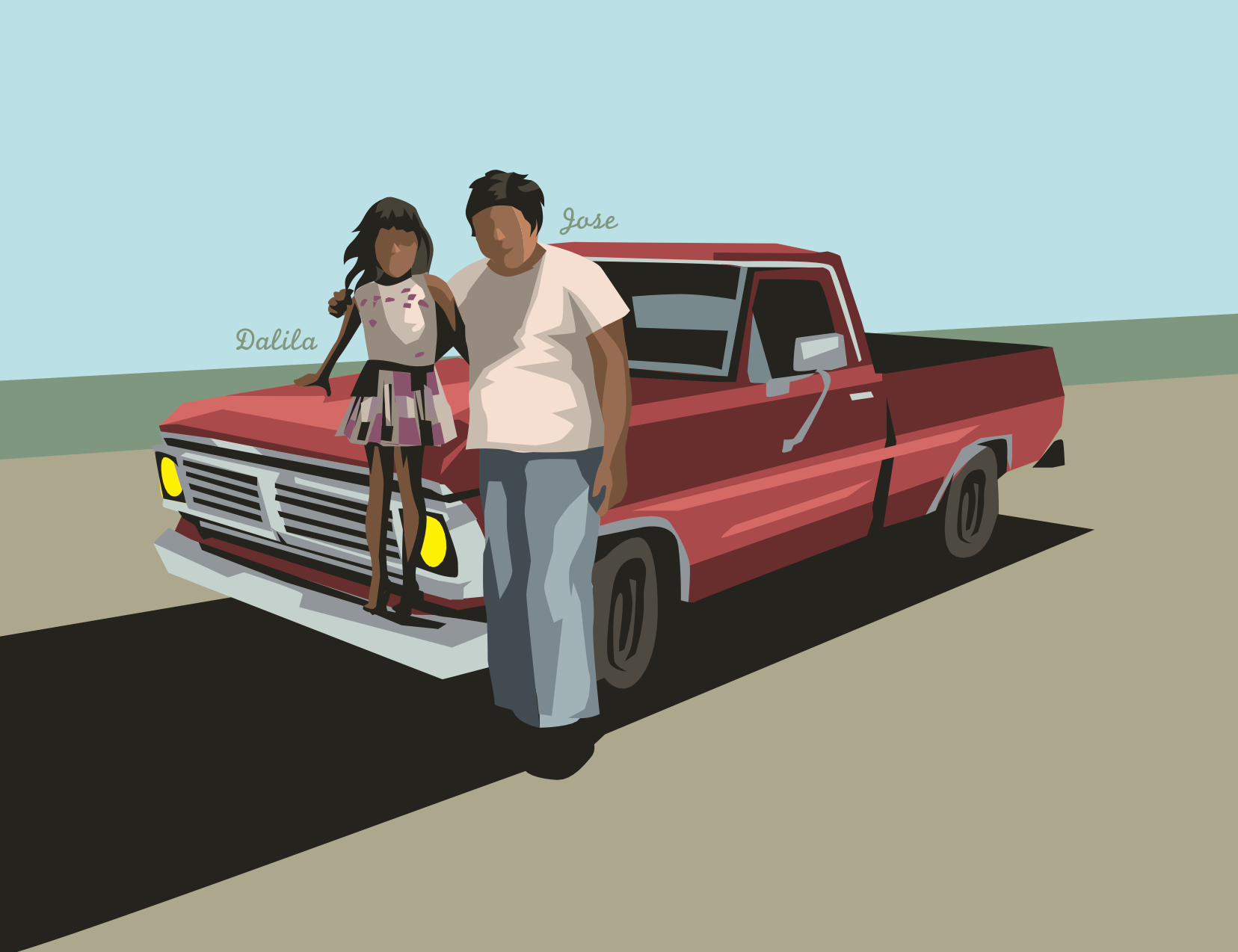 Vintage photo portrait