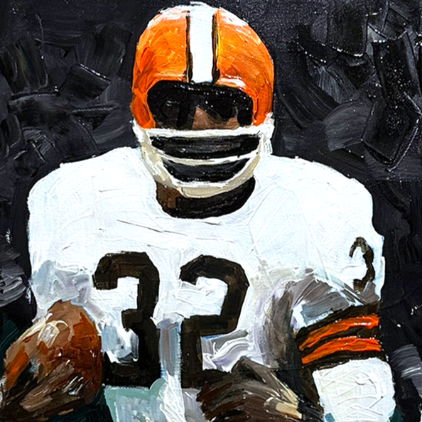 Jim Brown Original Painting 12x16 (Framed)