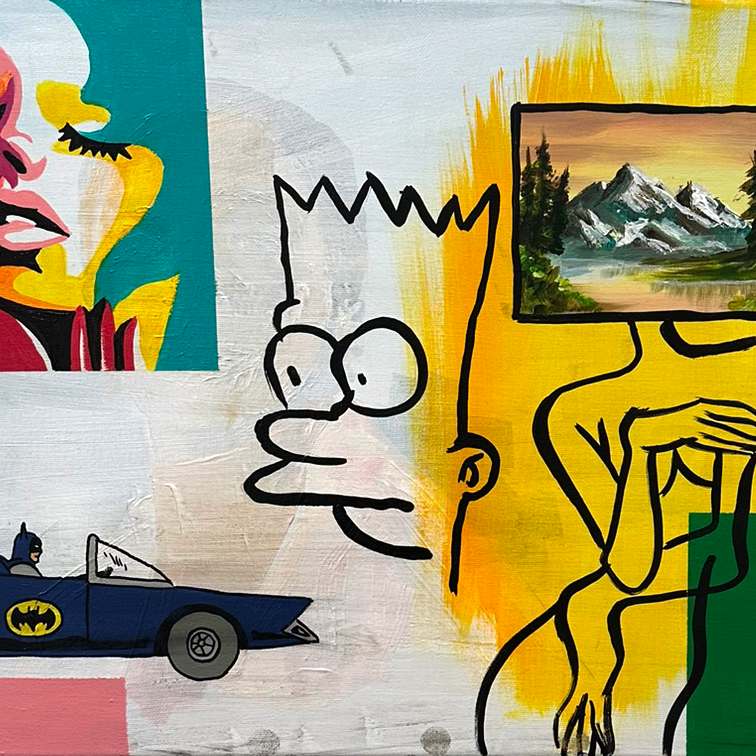 Simpson Original Painting 16x20 (Framed)