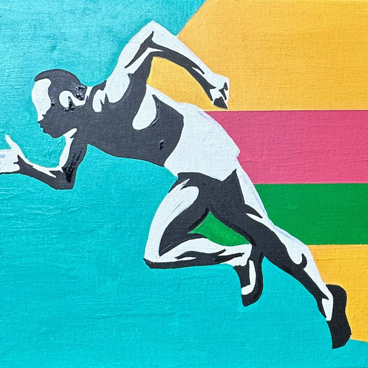 Jesse Owens Original Painting 12x24