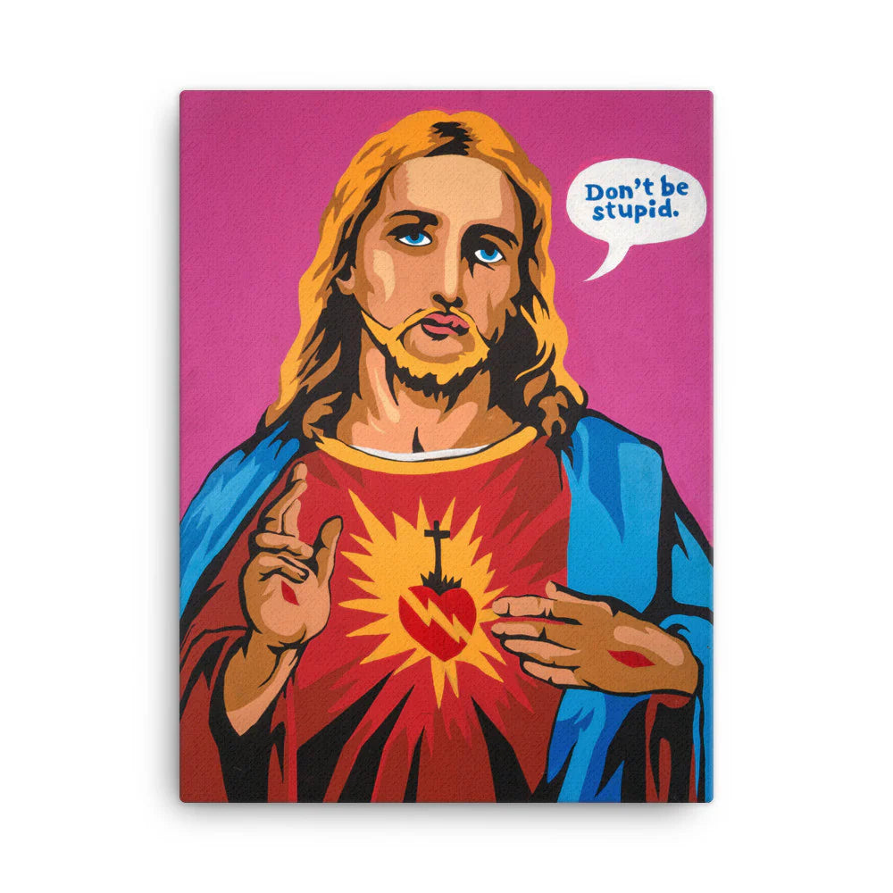 Don't Be Stupid Canvas