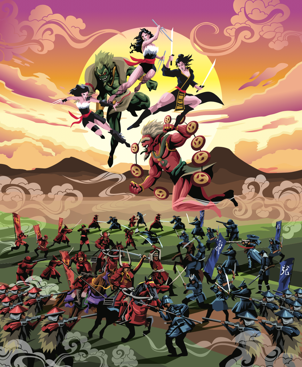 SORA BATTLE SCENE ILLUSTRATION