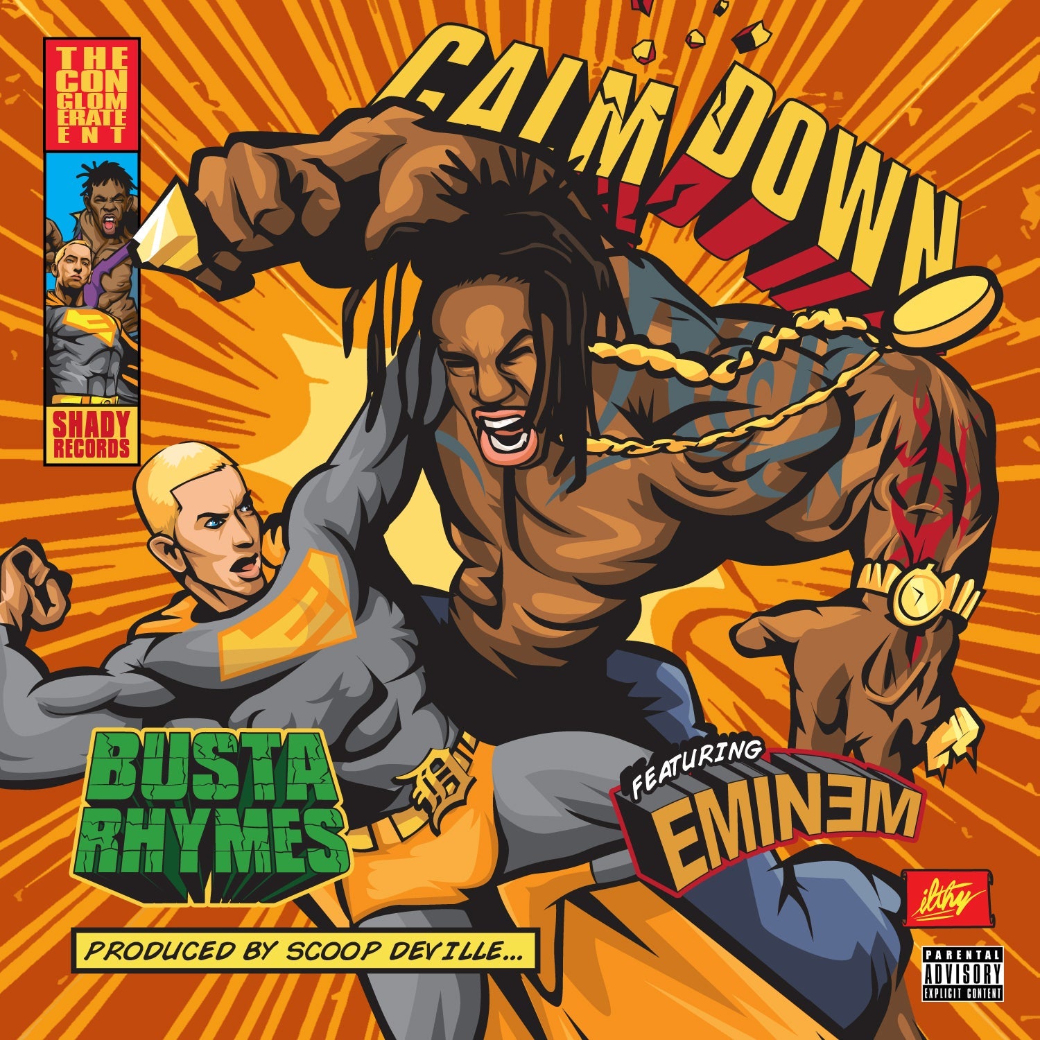 Busta Rhymes x Eminem Calm Down Single Art