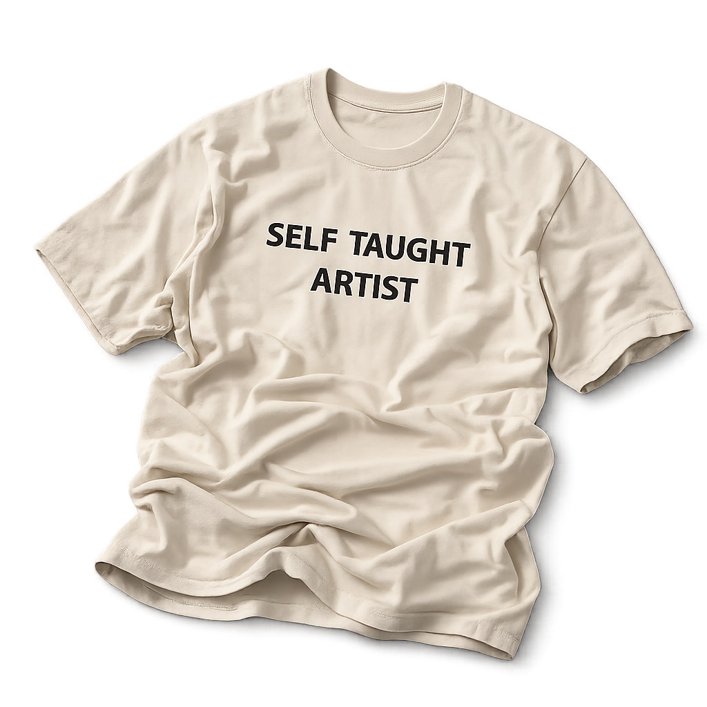 Self Taught Artist T-Shirt (Sand)