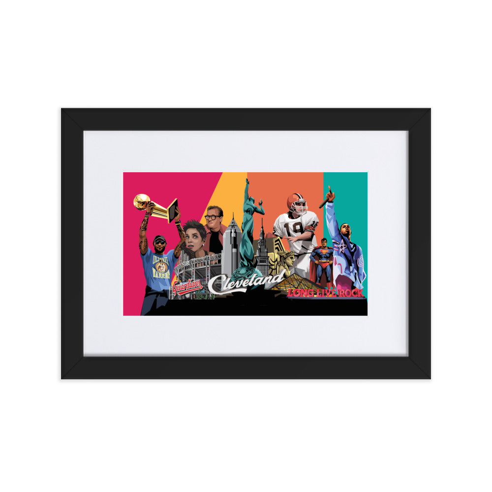 Cleveland Arts & Culture Framed Poster With Mat
