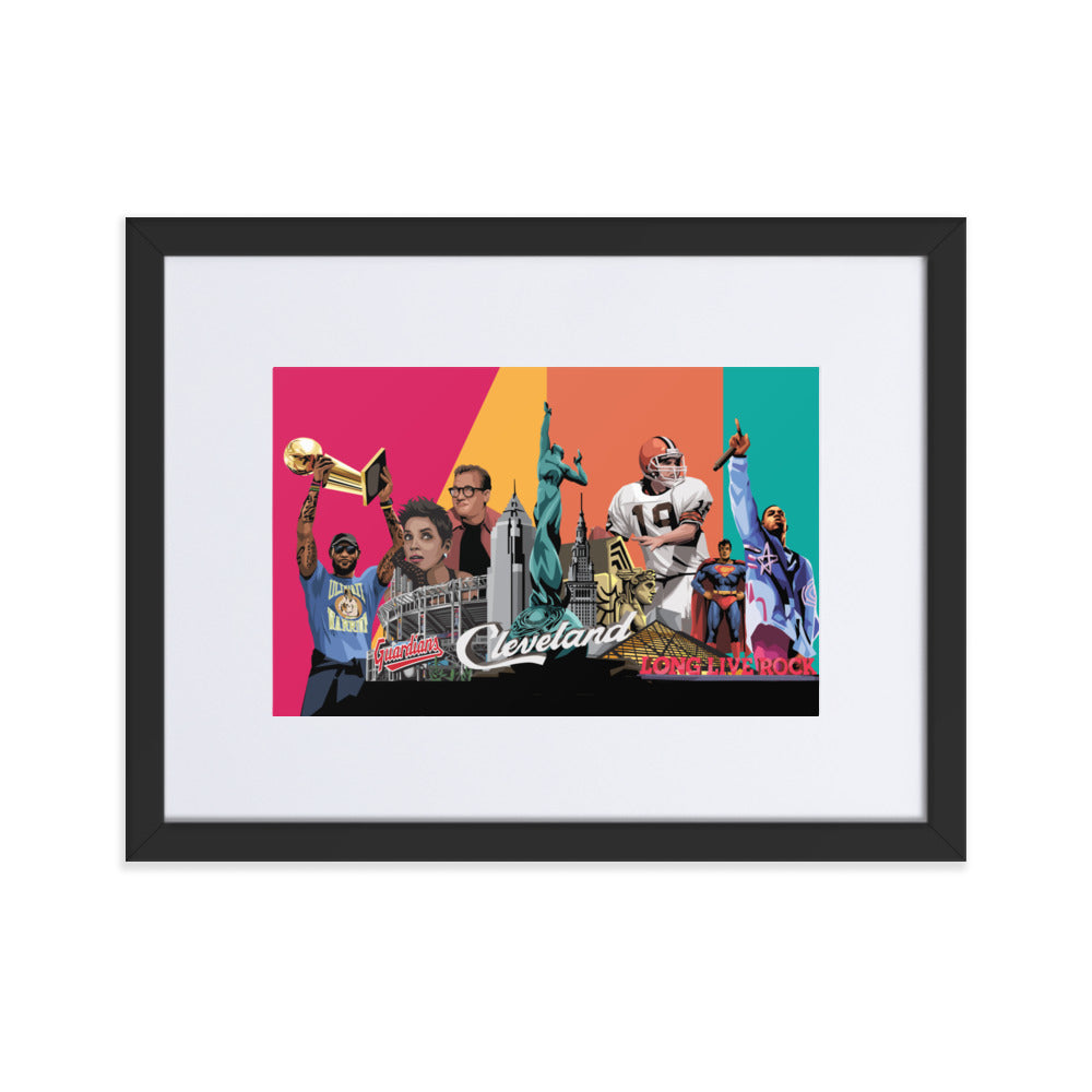 Cleveland Arts & Culture Framed Poster With Mat