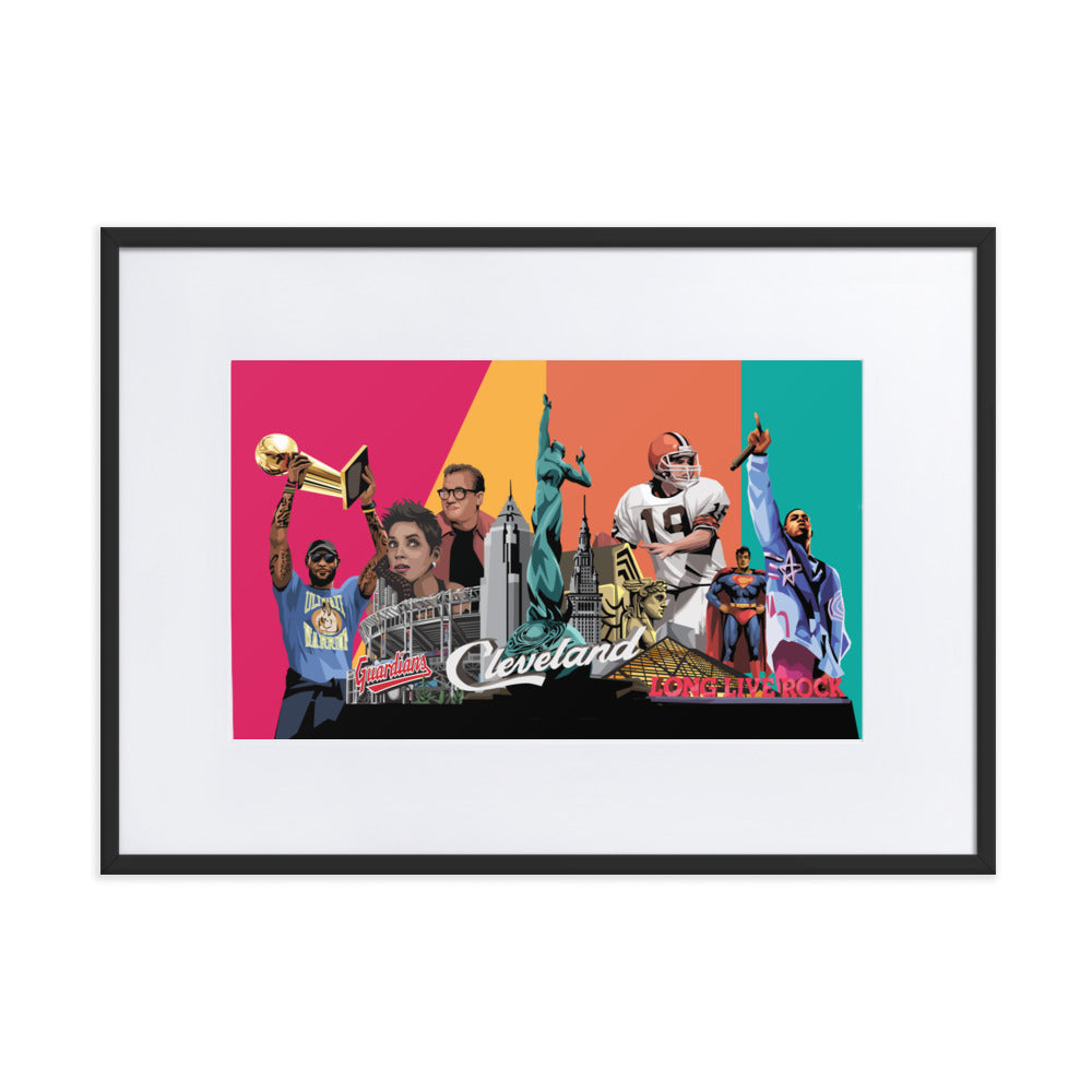 Cleveland Arts & Culture Framed Poster With Mat