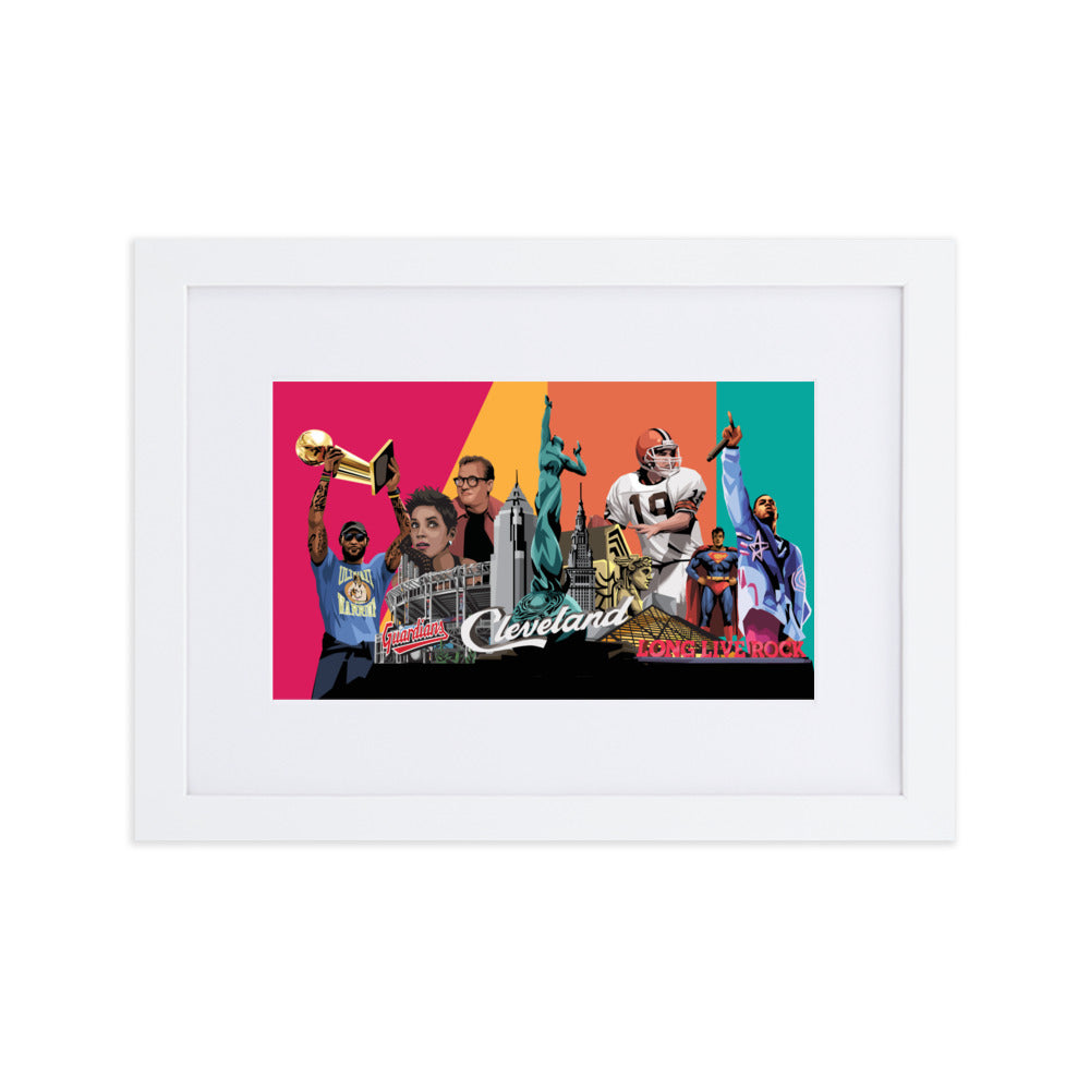 Cleveland Arts & Culture Framed Poster With Mat