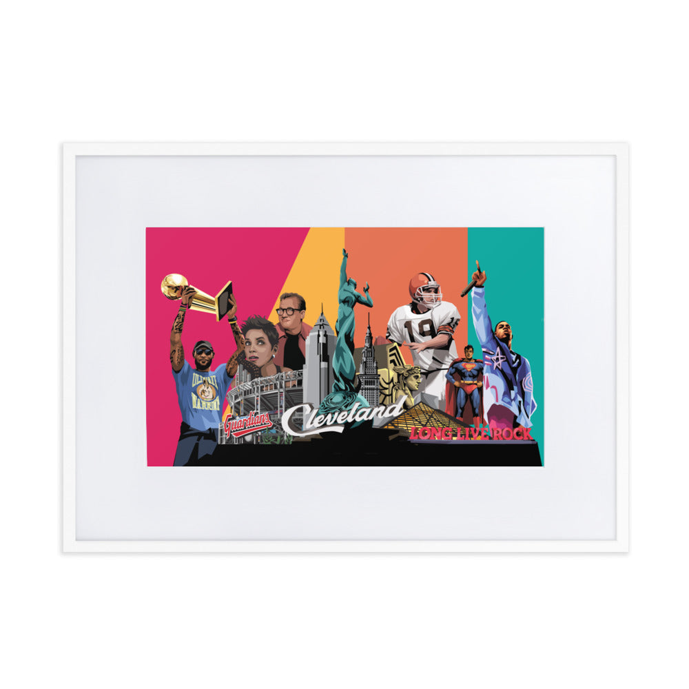 Cleveland Arts & Culture Framed Poster With Mat