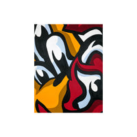 Original Chief Wahoo Abstract Painting (2015) 24x36