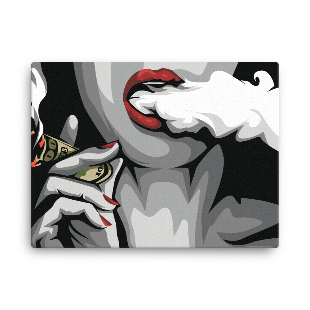 Smokin Dollar Canvas