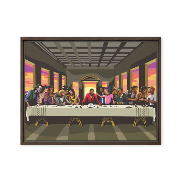 New Last Supper Framed canvas 24x36