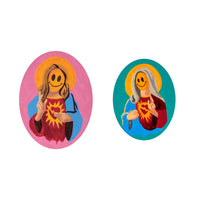 Jesus & Mary Happy Face Original Painting Set (2014)